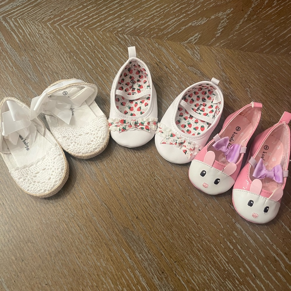 baby girl size 3 shoe bundle